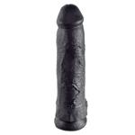 King Cock dildo met ballen - 30 cm, zwart