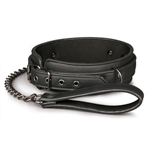 Fetish halsband met riem