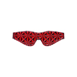 Diamant Patroon Blinddoek - zwart/rood