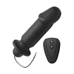 Vibrerende buttplug 10 standen - zwart